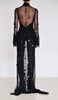 Mesh Turtleneck Maxi with Applications by David's Road 