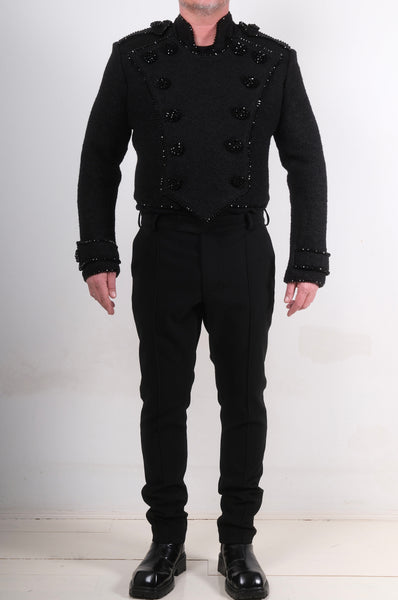 Military Blazer with Embroidery by David's Road 