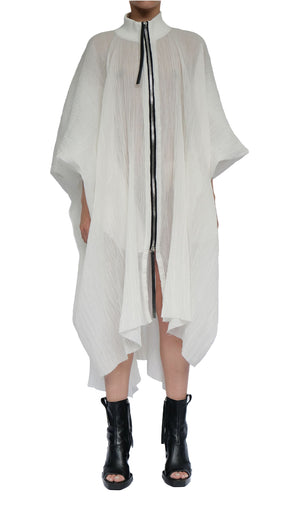 Off-White Cardigan with Zipper by David's Road 