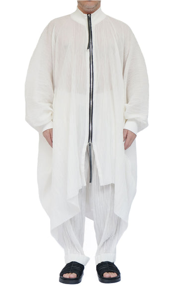 Off-White Cardigan with Zipper by David's Road 