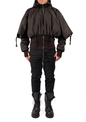 Padded Bomber Crop by David's Road 