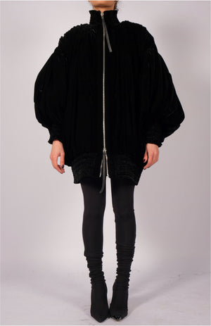 Padded Velvet Bomber by David's Road 