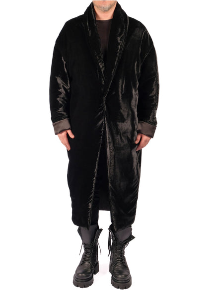 Padded Velvet Coat by David's Road 