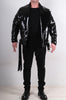 Painted Eco Leather Biker Jacket by David's Road 