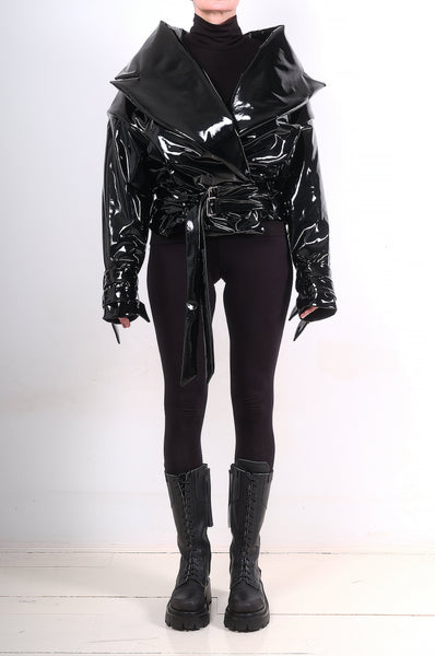 Painted Eco Leather Biker Jacket by David's Road 