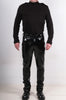 Painted Eco Leather Slim Trousers by David's Road 