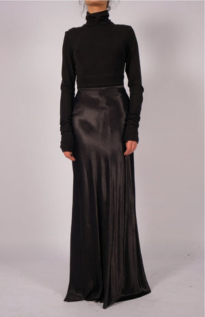 Satin Maxi Skirt by David's Road 