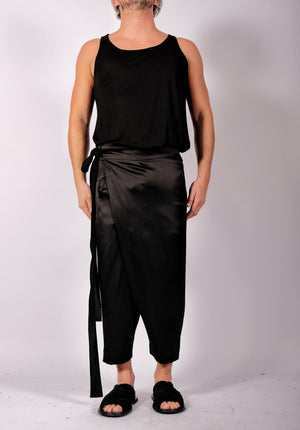 Satin Wrap Trousers by David's Road 