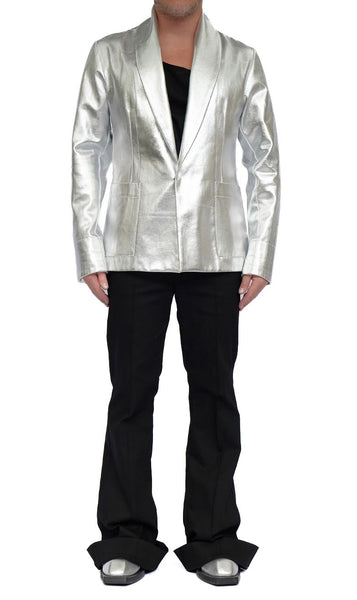 Silver Canvas Blazer by David's Road 