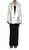 Silver Canvas Blazer by David's Road 