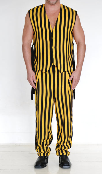 Sleeveless Cotton Stripe Vest by David's Road 