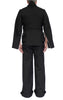 Stretch Denim Blazer with Zippered Pockets by David's Road 
