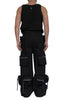 Stretch Denim Trousers with Zippered Pockets by David's Road 