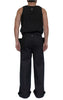 Stretch Denim Wide Trousers by David's Road 