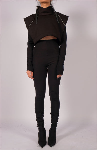 Sweatshirt Crop Top by David's Road 