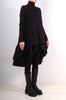 Sweatshirt Dress with Black Ruffles by David's Road 