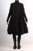 Sweatshirt Dress with Black Ruffles by David's Road 