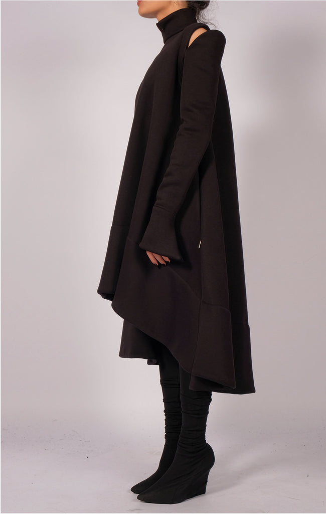 Sweatshirt Dress with Shoulder Detail S/M Sweatshirt Dress with Shoulder Detail S/M
