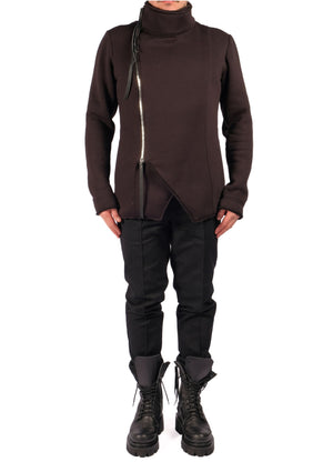 Sweatshirt Jacket with Zippers by David's Road 