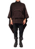 Sweatshirt Poncho with Zippers by David's Road 