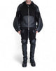 Sweatshirt Zip Hoodie with Leather by David's Road 