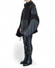 Sweatshirt Zip Hoodie with Leather by David's Road 