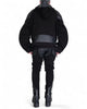 Sweatshirt Zip Hoodie with Leather by David's Road 