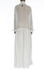 Swiss Dot Maxi Shirt with Ruffles by David's Road 