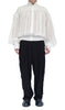Swiss Dot Shirt with Waist Detail by David's Road 