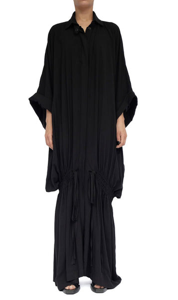 Washed Cotton Maxi Shirt/Jacket by David's Road 