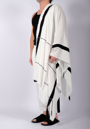 White Washed Cotton Scarf by David's Road 