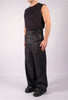 Wide Leather Effect Trousers by David's Road 