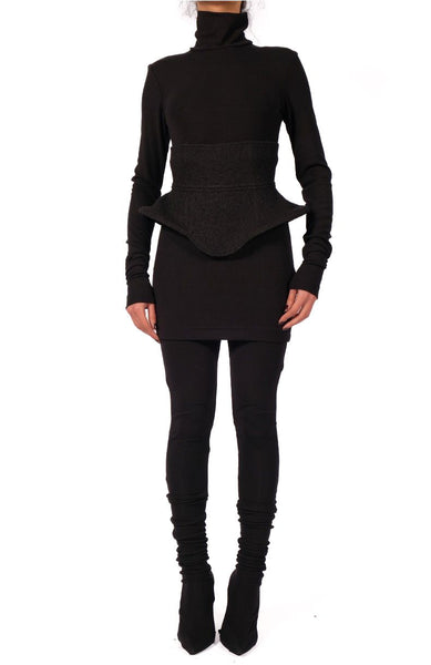 Wide Wool Corset Belt by David's Road 