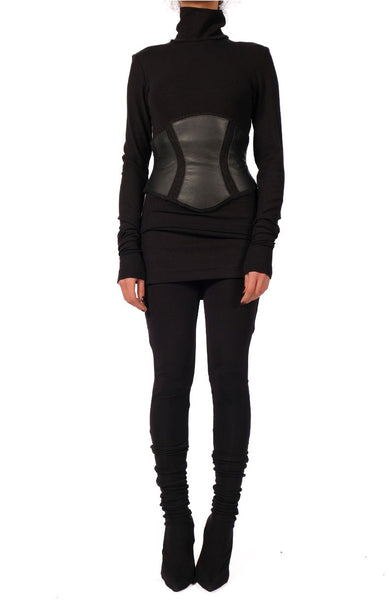 Wool Leather Corset Belt by David's Road 