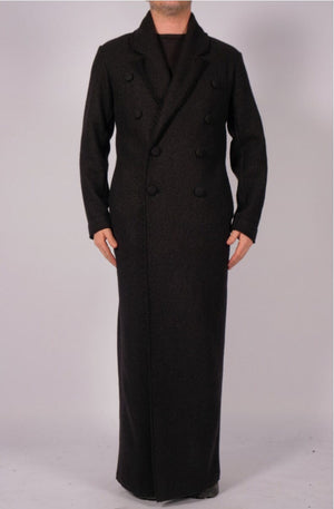 Wool Maxi Double Breasted Coat by David's Road 