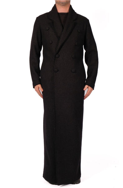 Wool Maxi Double Breasted Coat by David's Road 