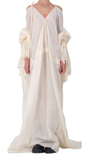 Cotton Dress with Oversized Sleeves by David's Road 