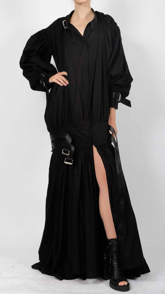 Cotton Jacket with Exaggerated Sleeves Maxi by David's Road 