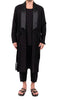 Creased Cotton Tuxedo Robe by David's Road 