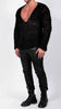 Knitted long sleeve v-neck top by David's Road 