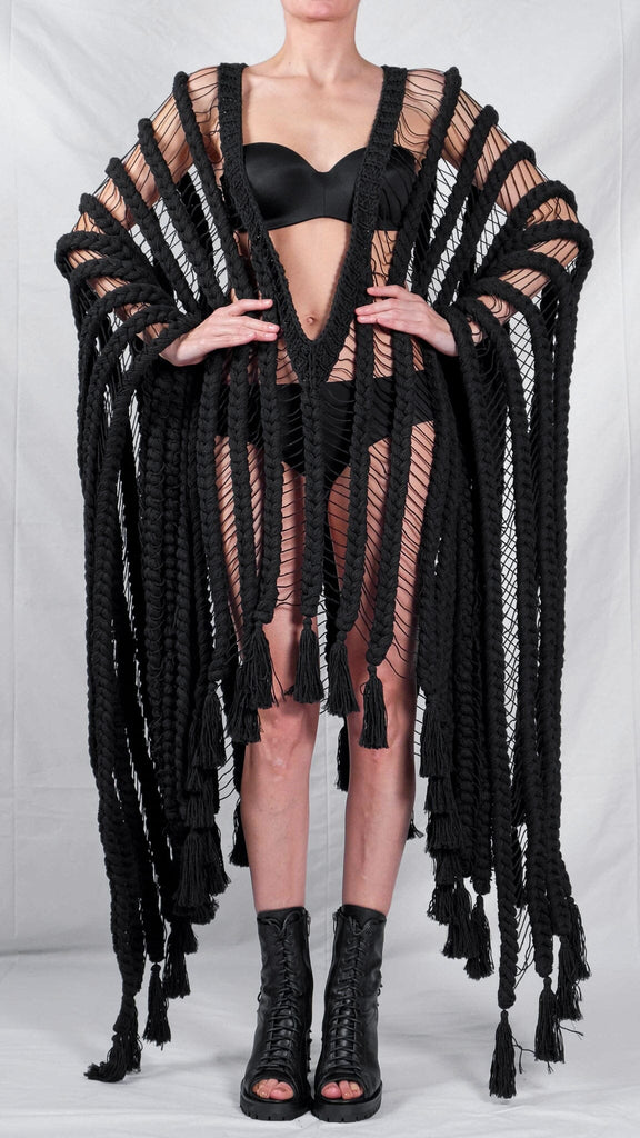 Knitted Poncho by David's Road 