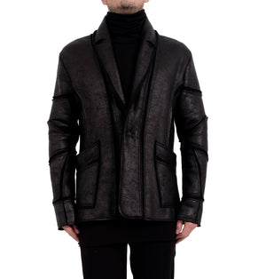 Leather Effect Blazer by David's Road 