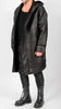 Leather Effect coat with Hood by David's Road 