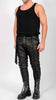 Leather Effect Slim Trousers by David's Road 