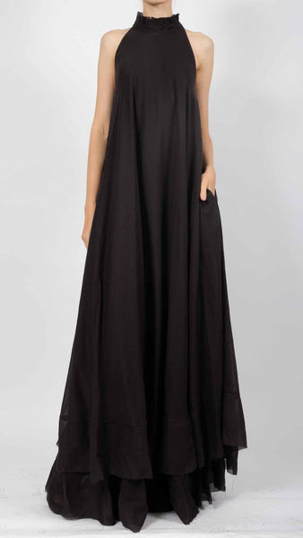 light cotton maxi dress Light Cotton Maxi Dress with Bow L/XL