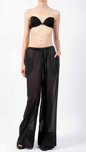 Light Cotton Wide Pants by David's Road 