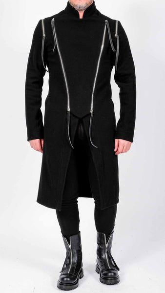 Long Coat with zippers by David's Road 