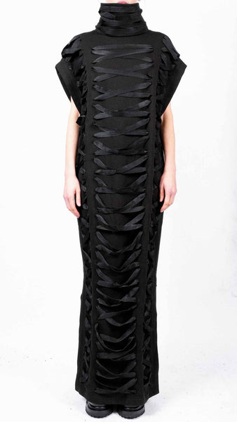 Maxi Sweatshirt Dress with Laces L/XL Maxi Sweatshirt Dress with Laces L/XL