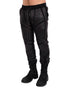 Slim Fit Leather Effect Pants by David's Road 