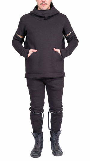 Sweatshirt Hoodie With Zips by David's Road 